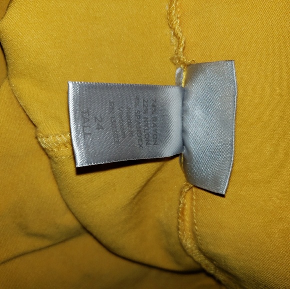 Sz 24 Tall yellow pants from The Avenue - Picture 2 of 3